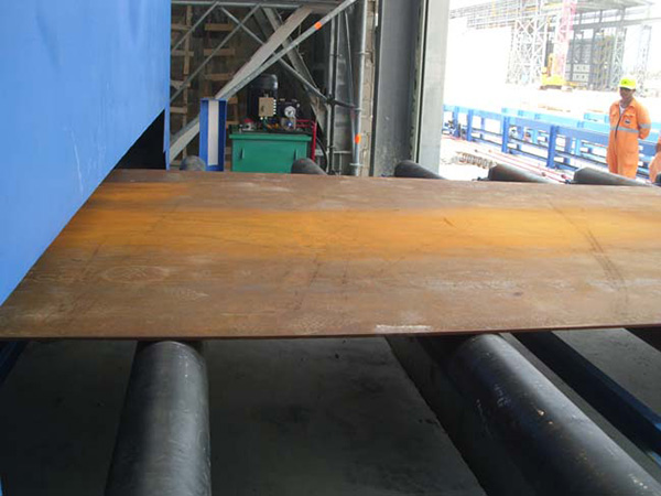 Дробеметная линия для очистки и покраски стальных листов Q6912